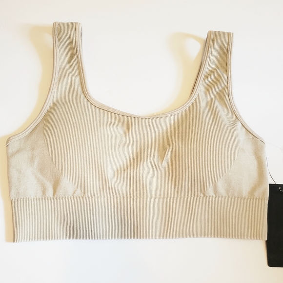 90 Degree By Reflex Sports Bra Stone Large Bonus Shein Leopard Swim Tank Med - Picture 4 of 7